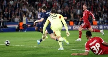 باريس سان جيرمان يتغلب على ليفربول في دوري الأبطال