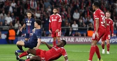 ليفربول يخسر أمام باريس سان جيرمان دون تسديدات على المرمى