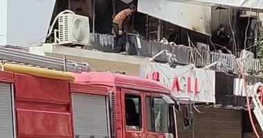 حريق في كافيه بشارع طلبة عريضة بالزقازيق