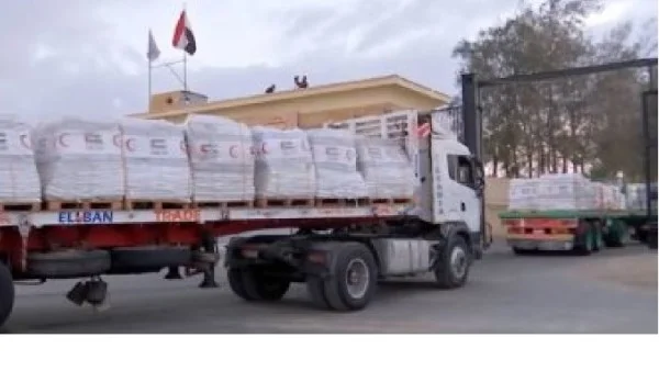 دخول قافلة "زاد العزة" الـ 181 إلى قطاع غزة