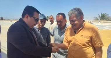 متابعة رئيس مدينة طهطا لتوريد القمح