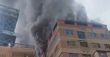 إخماد حريق في مخزن كرتون بمدينة 6 أكتوبر