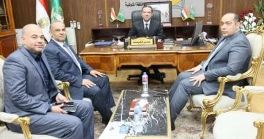 لقاء محافظ المنوفية مع مدير شركة غاز مصر