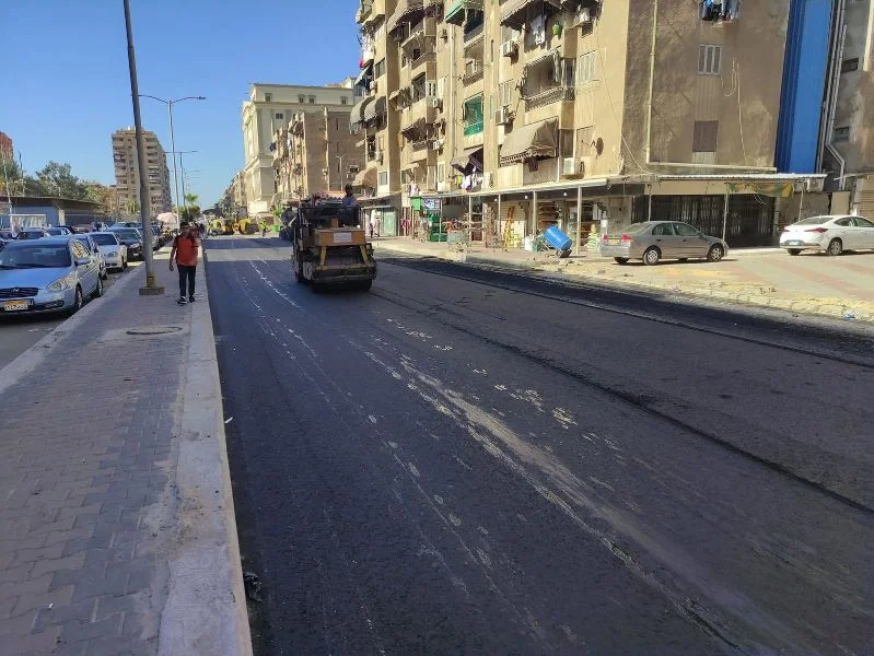 إنهاء أعمال المرافق بطريق طوخ – شبين القناطر