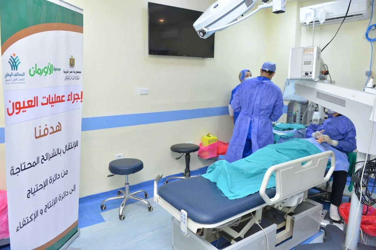 نجاح الأورمان في إجراء عمليات عيون مجانية لكفرالشيخ