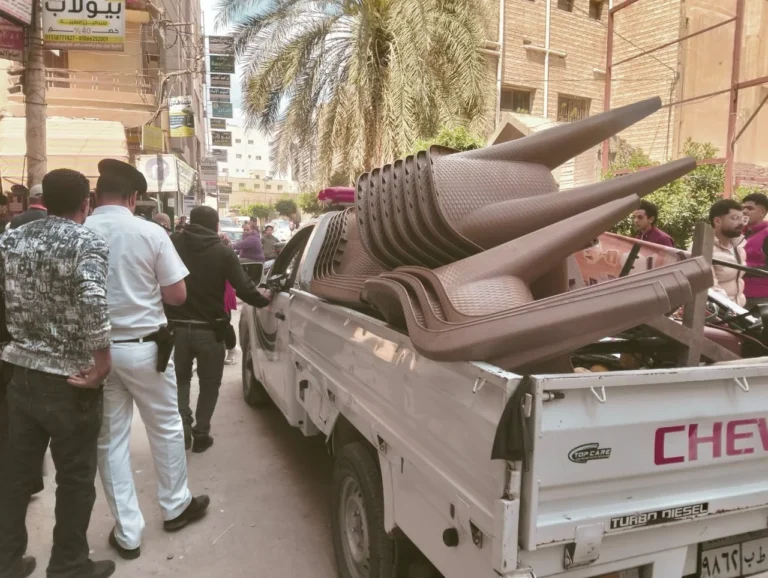 حملات مكثفة في نجع حمادي لإزالة الإشغالات