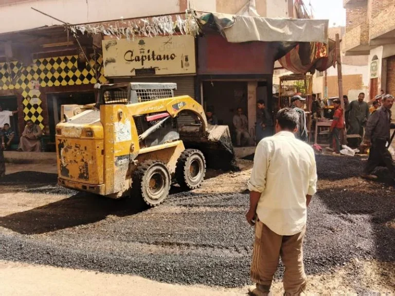 متابعة تنفيذ كوبري النواورة الجديد في البداري