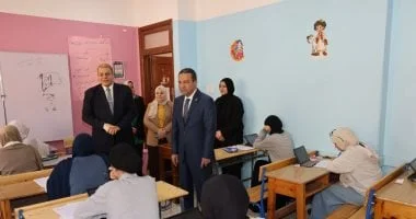 محافظ المنوفية يتفقد لجان امتحانات نهاية العام
