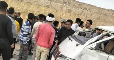 حادث تصادم على طريق القاهرة الفيوم الصحراوي