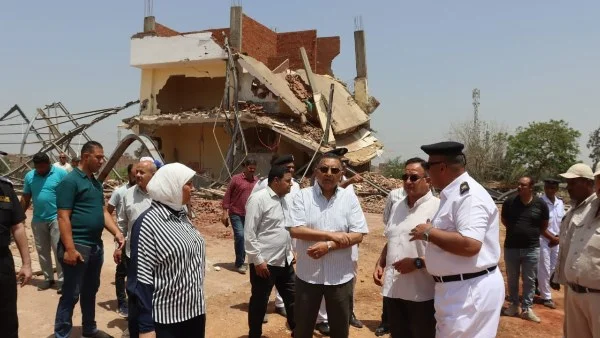 حملة لإزالة مخالفات البناء في القليوبية