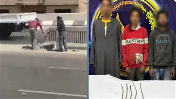 ضبط متهمين بسرقة أسياخ حديدية بالقليوبية