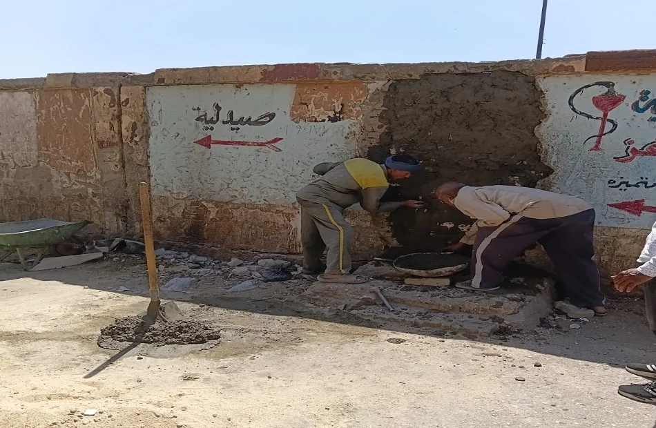إغلاق معبر غير شرعي بالمشاة في الأقصر