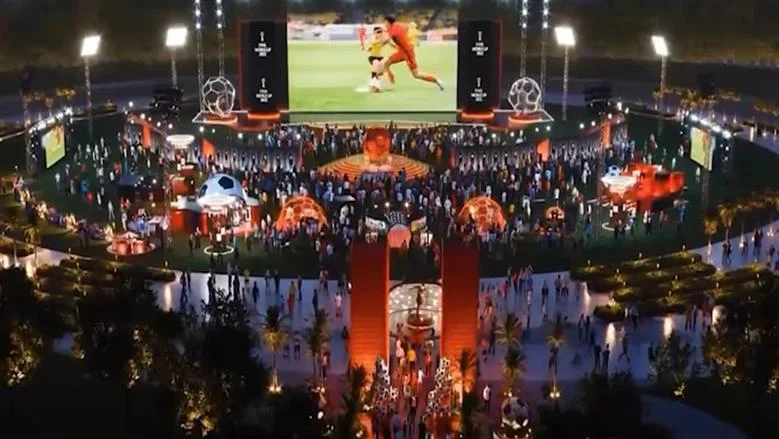 أجواء كرنفالية في العاصمة الإدارية خلال كأس العالم