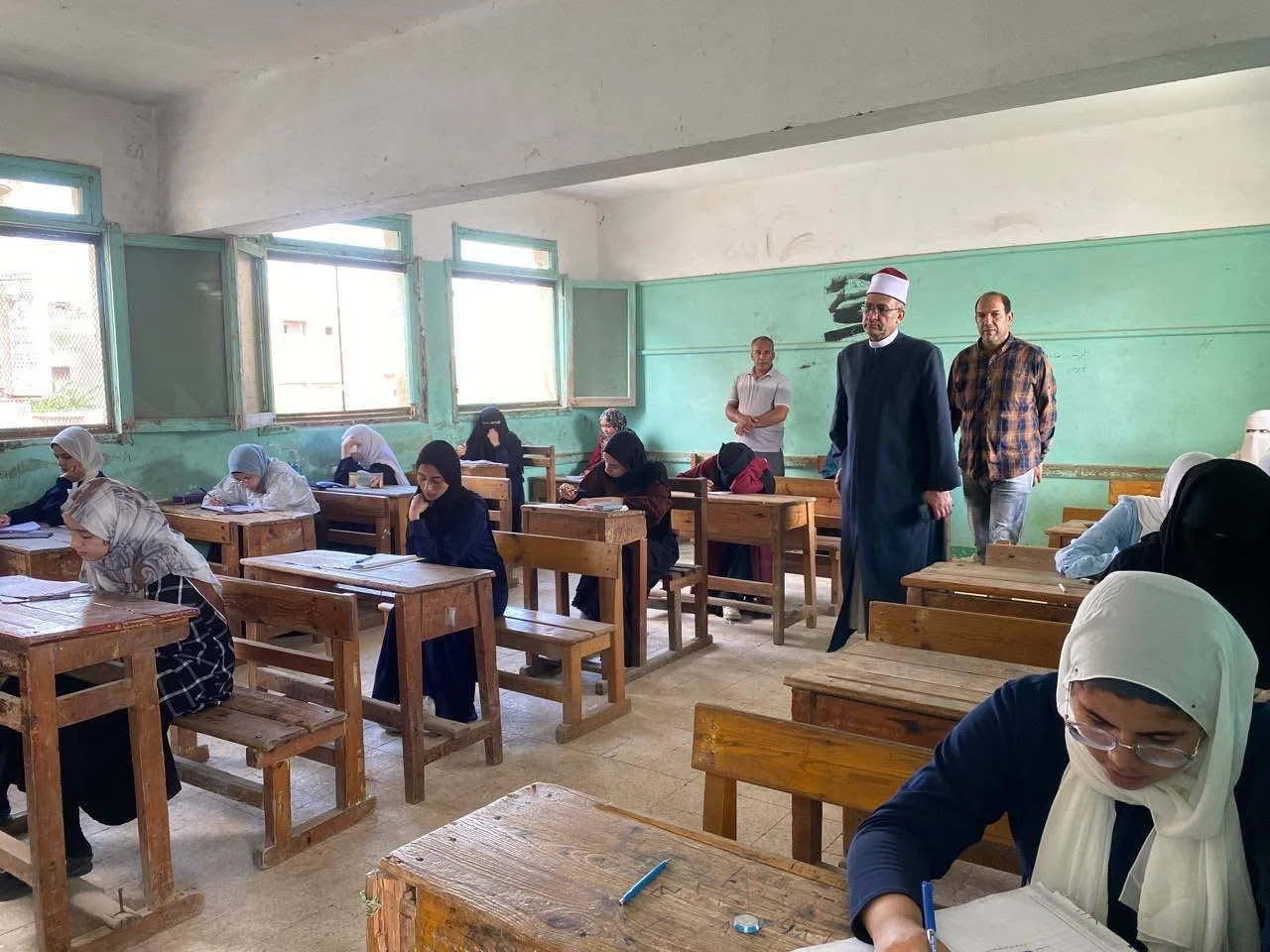 انضباط امتحانات الثانوية الأزهرية في كفر الشيخ