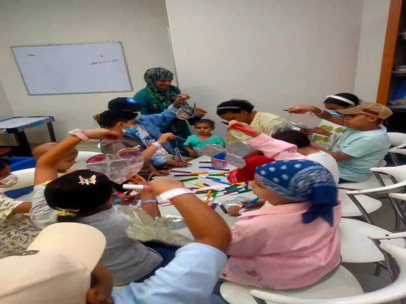 ورشة تشكيلات فنية لأطفال مستشفى 57357