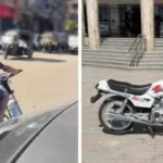 ضبط سائق دراجة نارية اعتدى على قائد سيارة بالسب