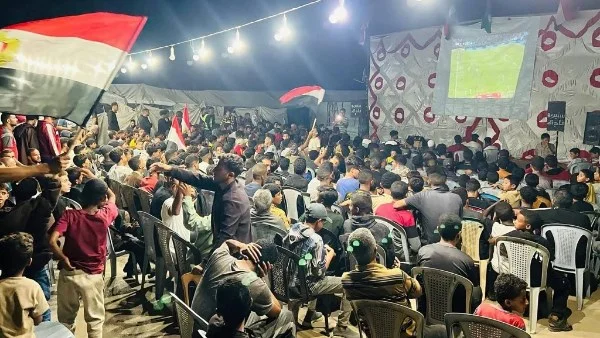 أهالي غزة يدعمون منتخب مصر في مواجهة بلجيكا بالمونديال