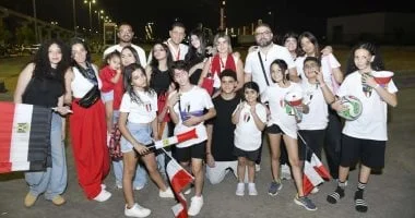 احتفال الوزراء والمشاهير بأداء منتخب مصر أمام بلجيكا