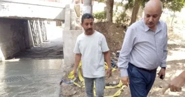 تطوير كوبرى الممر في أبو حماد بالشرقية