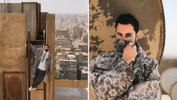 أحمد حاتم ينشر فوتوشوت جديد مع أغنية "طلعت فوق السطوح"