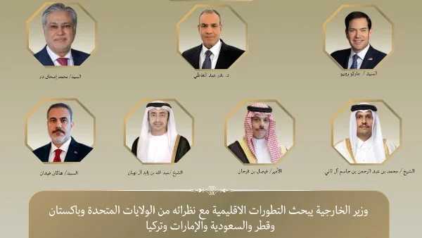 وزير الخارجية يبحث الأوضاع الإقليمية مع نظراء دوليين