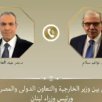 مصر تؤكد تضامنها مع لبنان في اتصال وزير الخارجية