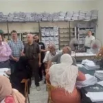 متابعة رصد درجات طلاب الشهادة الإعدادية بالشرقية