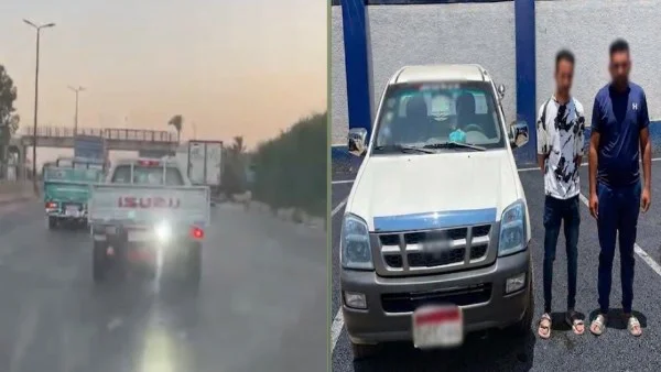 القبض على سائق متهور بالقليوبية بسبب كشاف