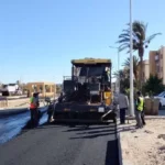 تطوير الطرق الداخلية في أحياء 102 وحدة بطور سيناء