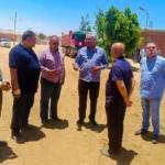 تفقد نائب محافظ سوهاج للخلاطة الأسفلتية بالجبل الغربي