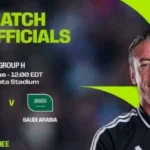 طاقم برازيلي يدير مباراة السعودية وإسبانيا في كأس العالم 2026