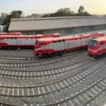 حادث خروج جرار قطار دمياط عن القضبان دون إصابات