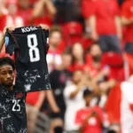 ساليبا يهدي هدفه لزميله كوني في مباراة كندا وقطر