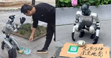 روبوتات تتسول في شوارع الصين بذكاء اصطناعي متطور