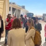 زيارة وفد هولندي لتفقد مخازن المساعدات الإنسانية بالعريش