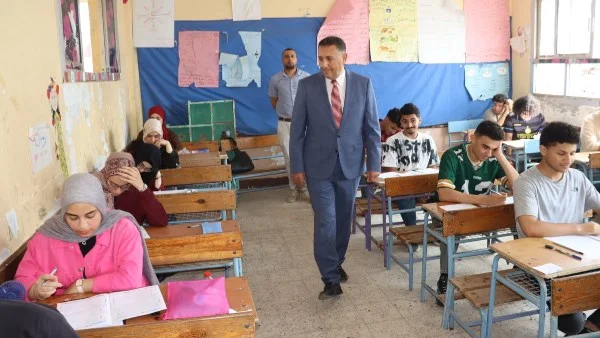 محافظ القليوبية يتفقد لجان الثانوية العامة