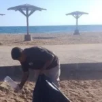 جهود نظافة مستمرة لكورنيش وشاطئ نويبع