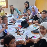 قافلة الثقافة الكورية تشهد إقبالاً في مكتبة دمياط