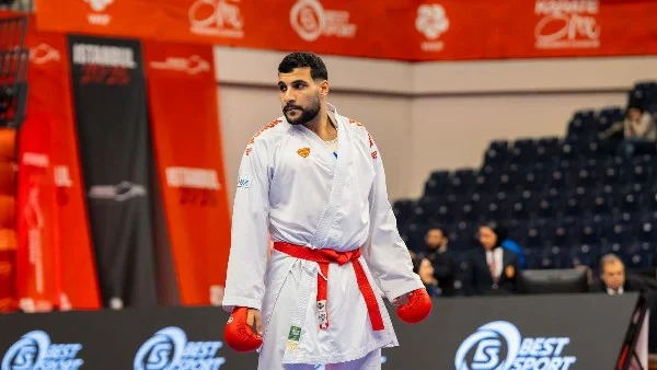 حازم أحمد يستعد لمنافسات الدوري العالمي للكاراتيه بالمغرب