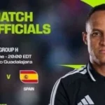 إسماعيل الفاتح يدير مباراة أوروجواي وإسبانيا بكأس العالم