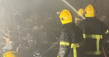 السيطرة على حريق بمخزن أدوات كهربائية في المنوفية