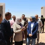 محافظ الوادي الجديد تتابع مشروع محطة مياه شرب شمال باريس
