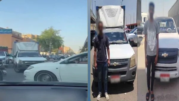 ضبط قائدي سيارتين نقل بعكس الاتجاه في القاهرة
