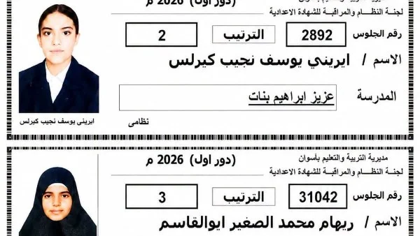 تهنئة لأوائل الشهادة الإعدادية وأنشطة ثقافية بأسوان