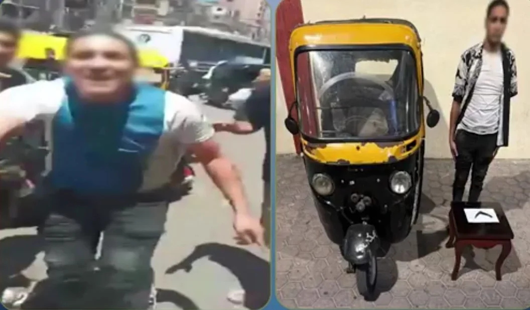 القبض على سائق توك توك هدد مواطناً بسلاح أبيض