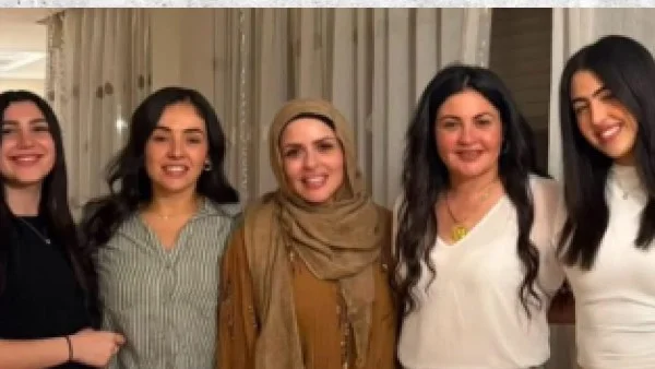 أول ظهور لمها الصغير بالحجاب في عيد ميلادها