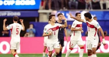 تركيا تتفوق على أمريكا 2-1 في الشوط الأول