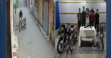 ضبط لصوص سرقوا دراجة نارية في الدقهلية