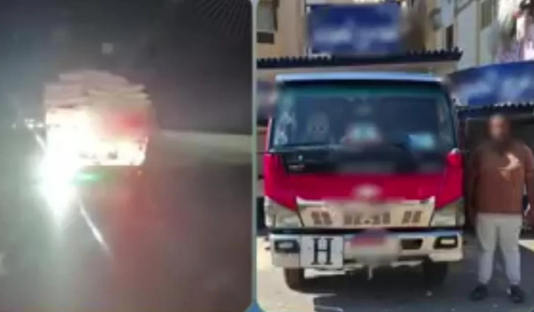 ضبط سائق نقل عرض حياة المواطنين للخطر في البحيرة