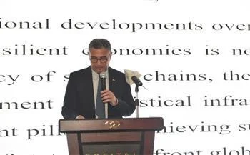 الدكتور شريف فاروق يمثل الحكومة في احتفال سلوفينيا الوطني